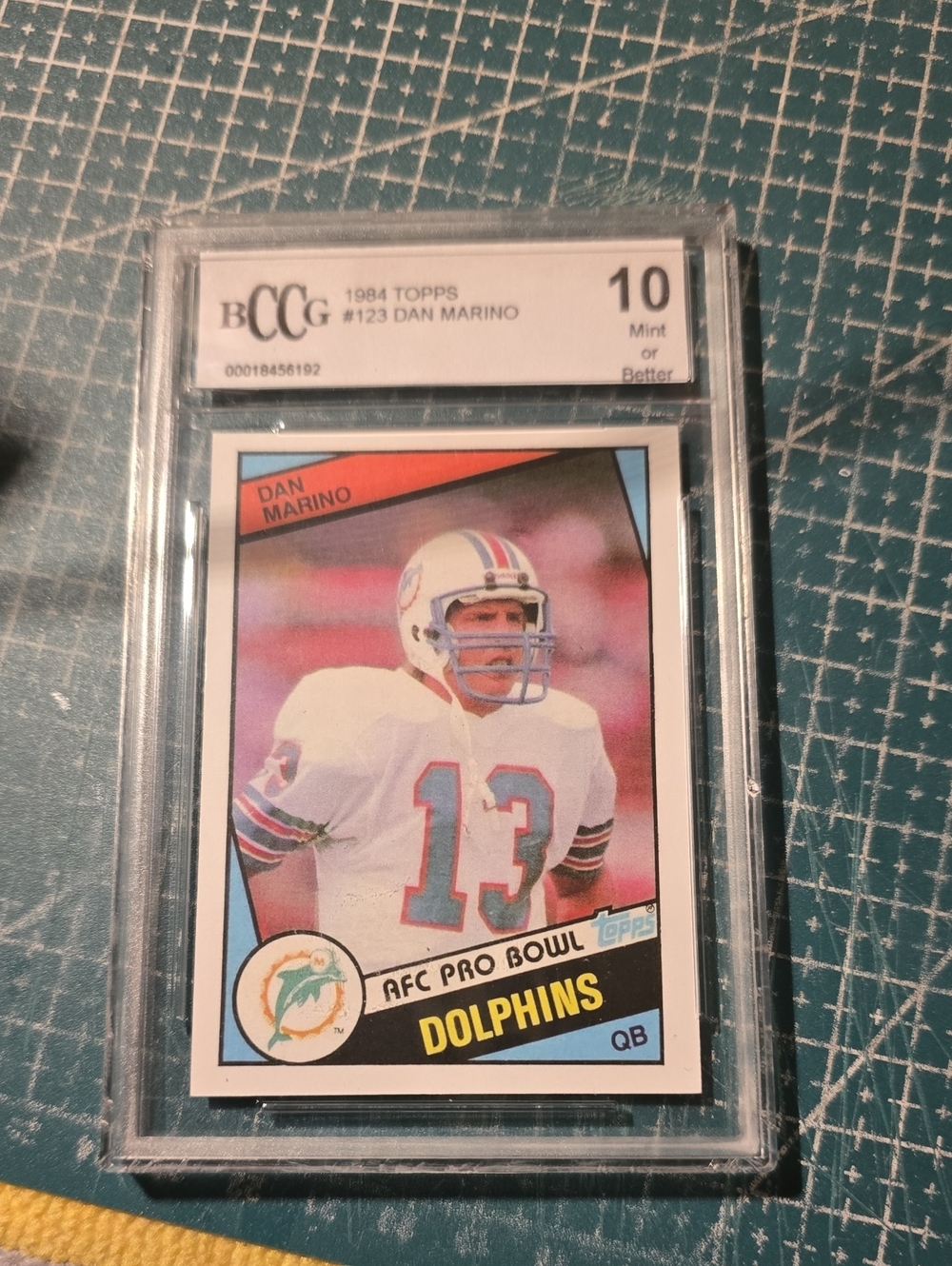 1984 Topps Dan Marino #123 Beckett 10